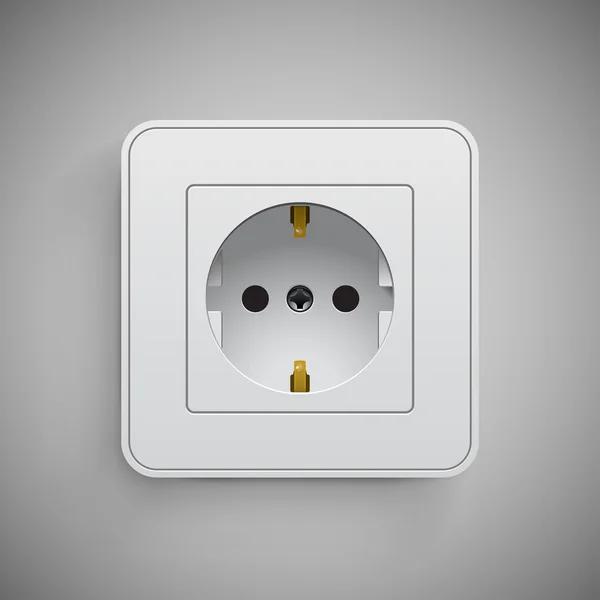 Socket, vector. Electrical outlet. — Stock Vector