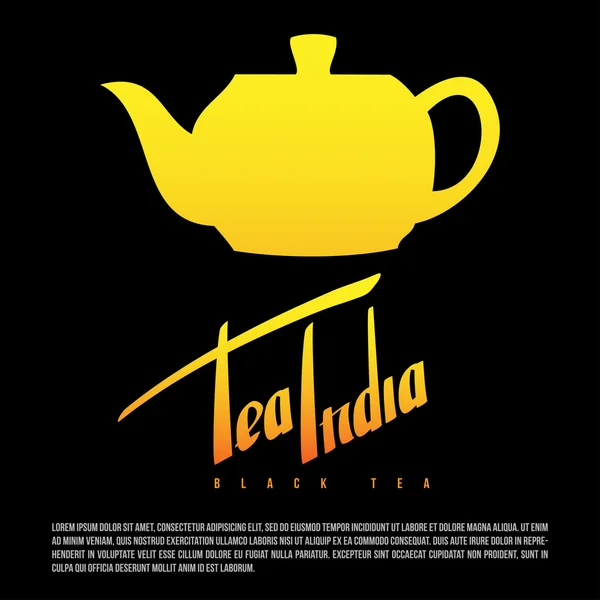 Чайна Індія Вітальний набір для малювання рук (вектор ) — стоковий вектор