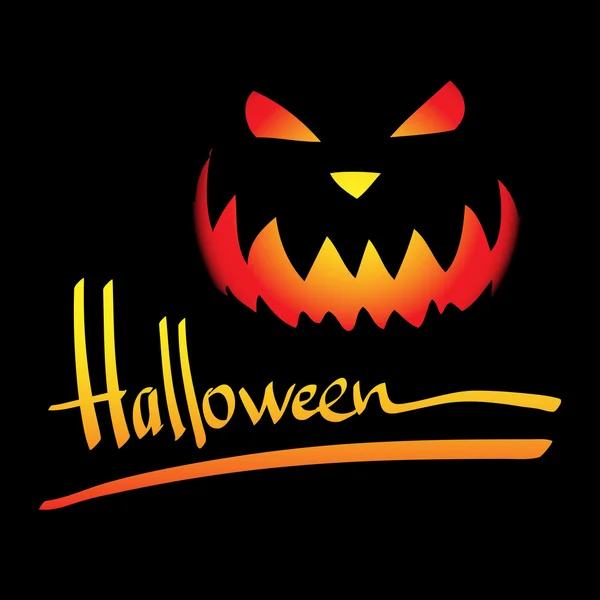 Cornice vettoriale di Halloween. Lettere a mano — Vettoriale Stock