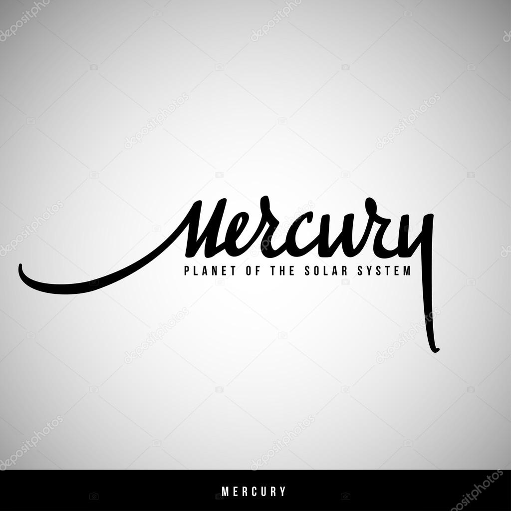 Mercury hand lettering - handmade calligraphy