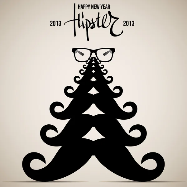 Hipster New Year 2013 — Stock Vector