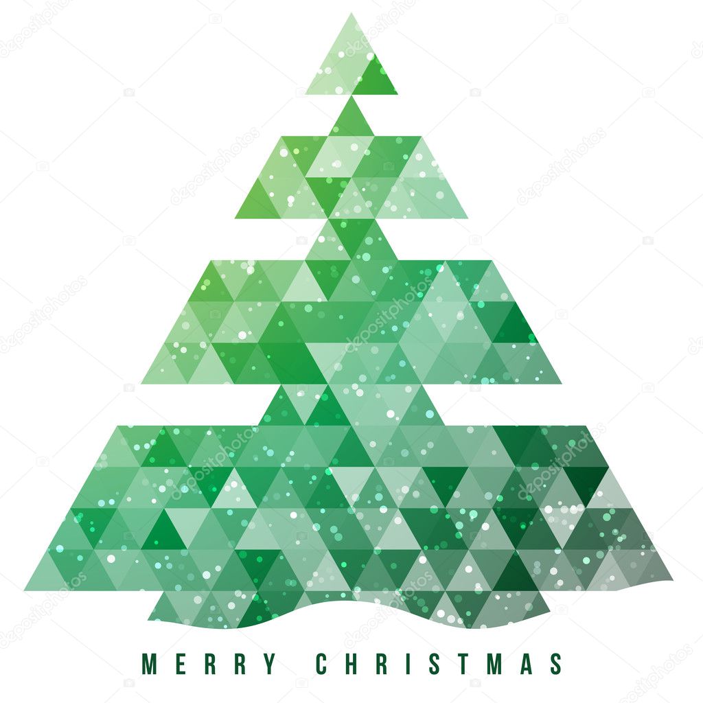 Christmas tree and decorations background.