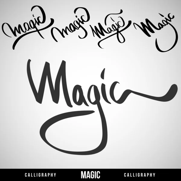 Lettering magic. For themes. Vector illustration. — Stock Vector