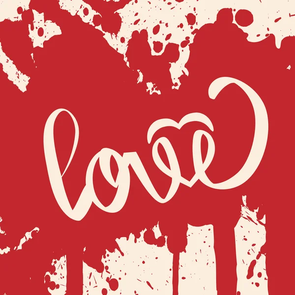 Belettering liefde. voor thema's. vectorillustratie. — Stockvector