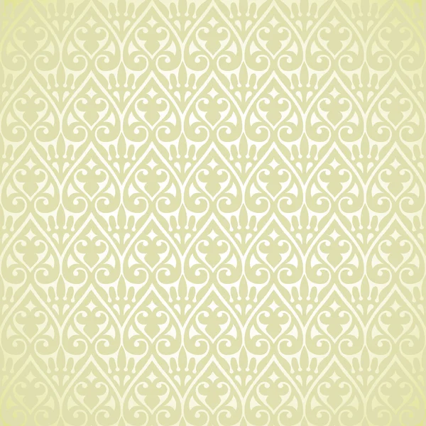 Vector vintage flower motif arabic retro pattern — Stock Vector