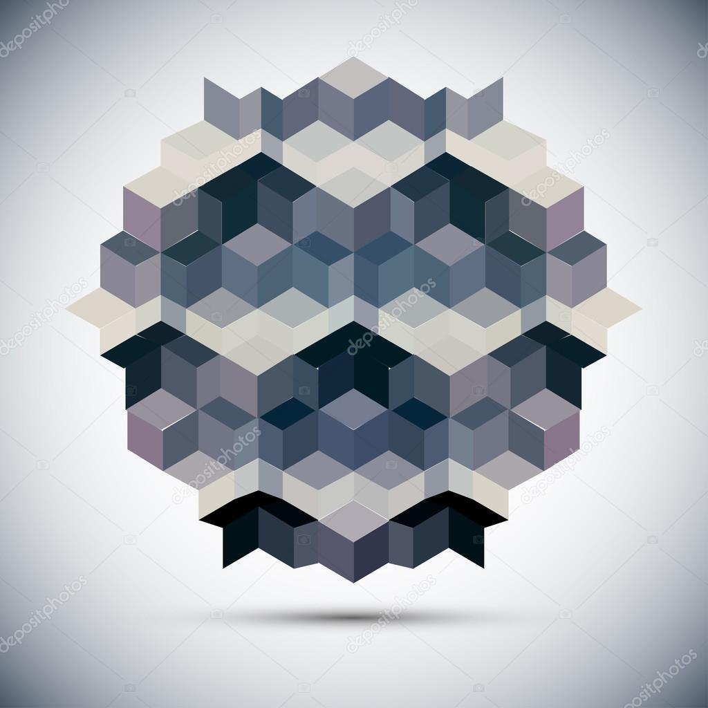 Hexagon kaleidoscope optical illusion