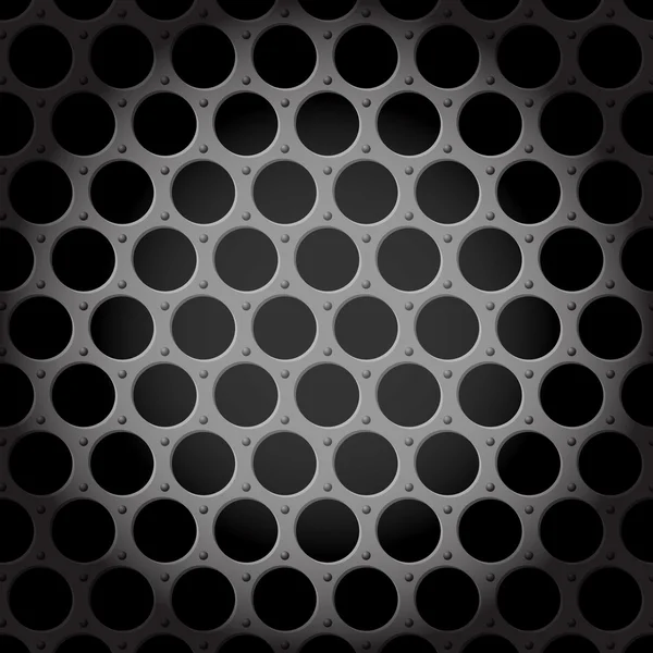 Modèle sans couture de grille en métal vectoriel — Image vectorielle