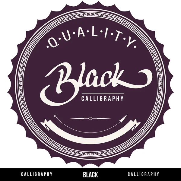 'BLACK' hand lettering, vector — Stock Vector