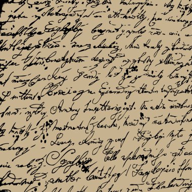 elle çizilmiş harfleri seamless modeli.