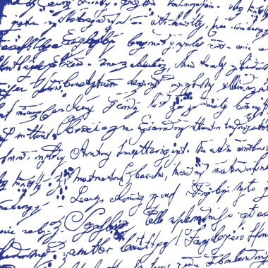 elle çizilmiş harfleri seamless modeli.