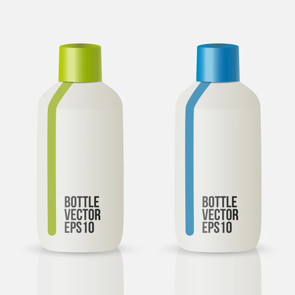 Vector de botella, aislado en blanco — Vector de stock