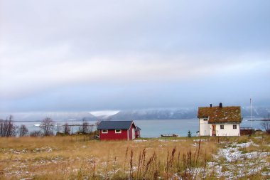 Evin üzerinde görmek Norveç