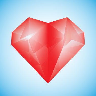 yakut kalp kırmızı elmas