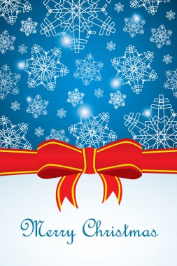 kar tanesi kağıt şerit withplace metin ile Noel tebrik kartı