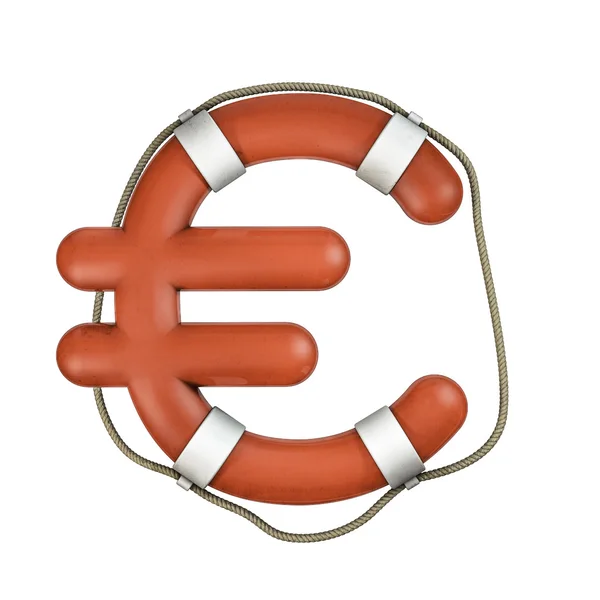 Life ring euro — Stock Photo, Image