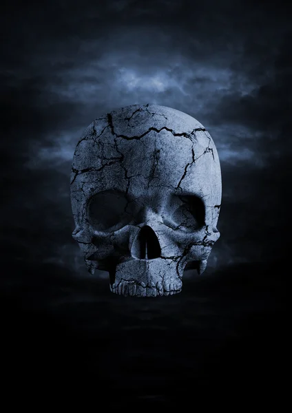 Dark skull — Stock Photo, Image