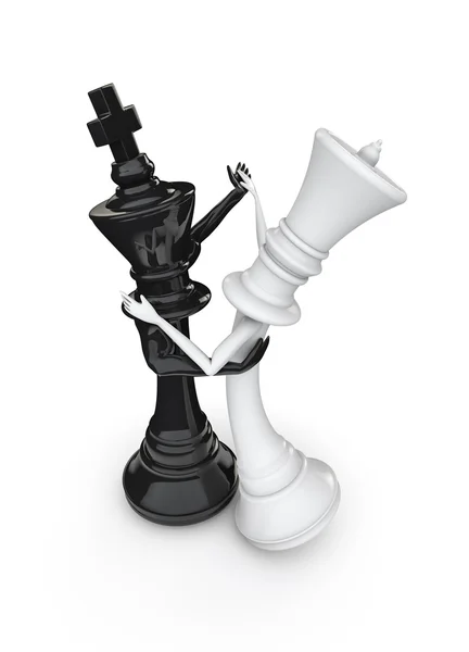 Chess dancers — Stock Photo, Image