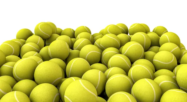 Tennisballen stapel — Stockfoto