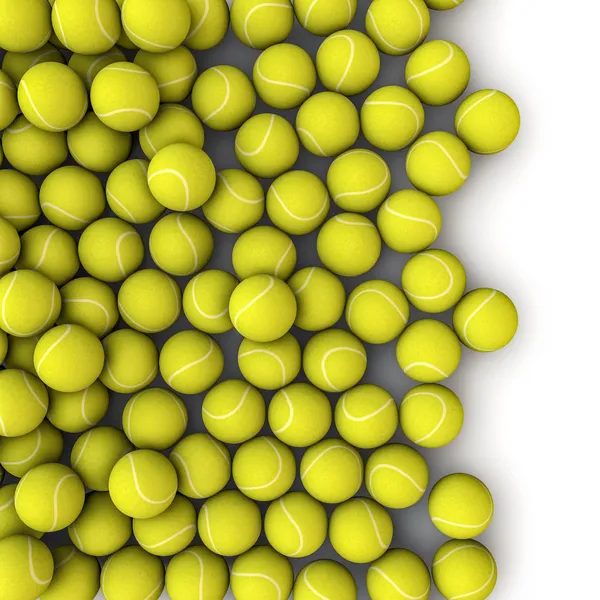 Tennis balls spill — Stock Photo, Image