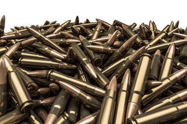 Rifle bullets pile clipart