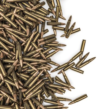 Rifle bullets spill clipart