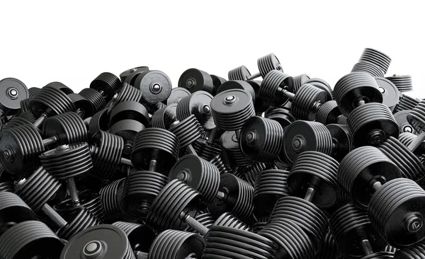 Dumbbell pile — Stock Photo, Image