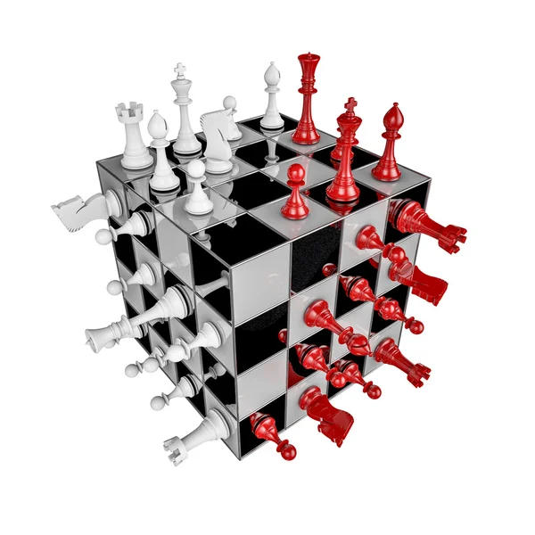 Chess cube — Stock Photo, Image