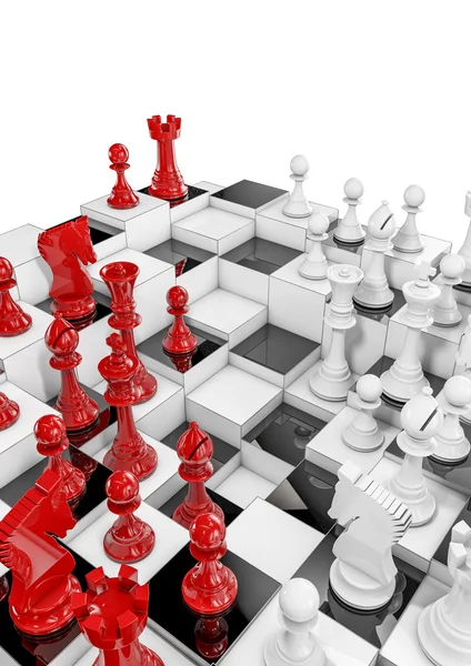 Vícevrstvý šachy — Stock fotografie