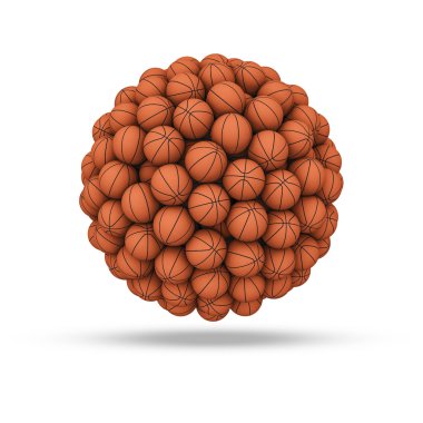 Basketball sphere clipart