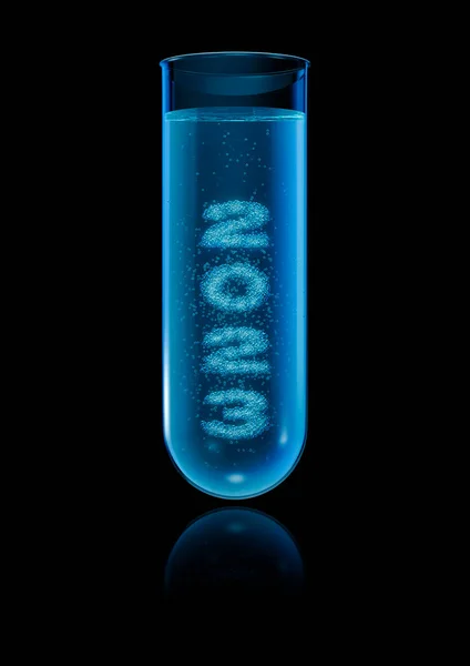 Test Tube Year 2023 Illustration 2023 Text Forming Bubbles Glass Royalty Free Stock Images