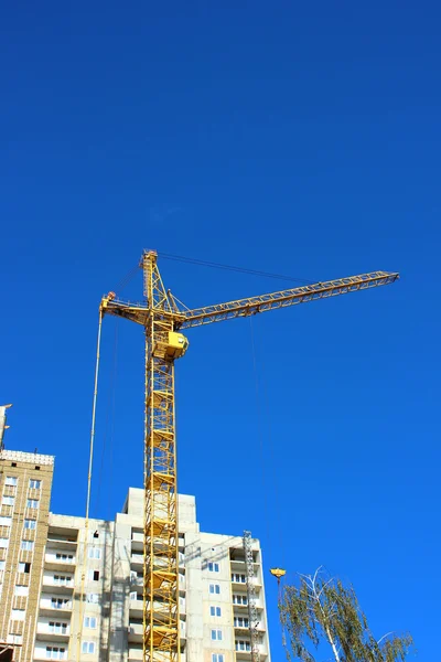 多层住宅建筑施工 — 图库照片