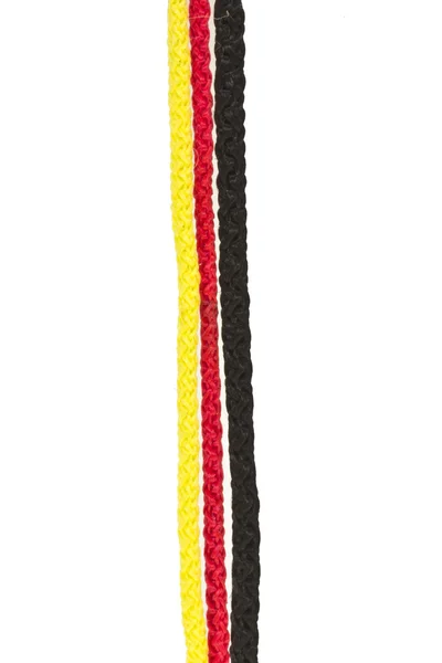 Drei Seile deutsche Flaggenfarben — Stockfoto
