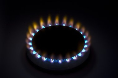 Burning natural gas clipart
