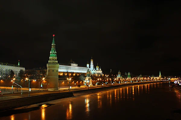 Falciare il Cremlino di notte — Foto Stock