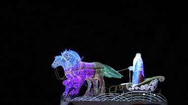 Babası Frost (Rus Noel Baba olarak festival aydınlatma)