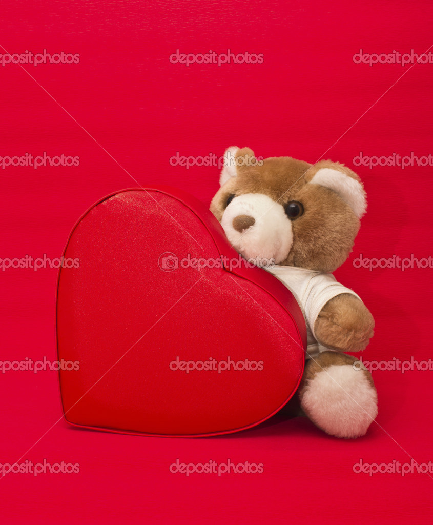 heart shape teddy