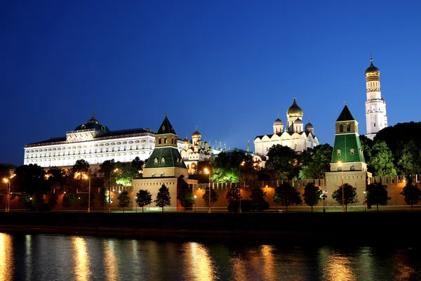 Moscow Kremlin at night Stock Picture