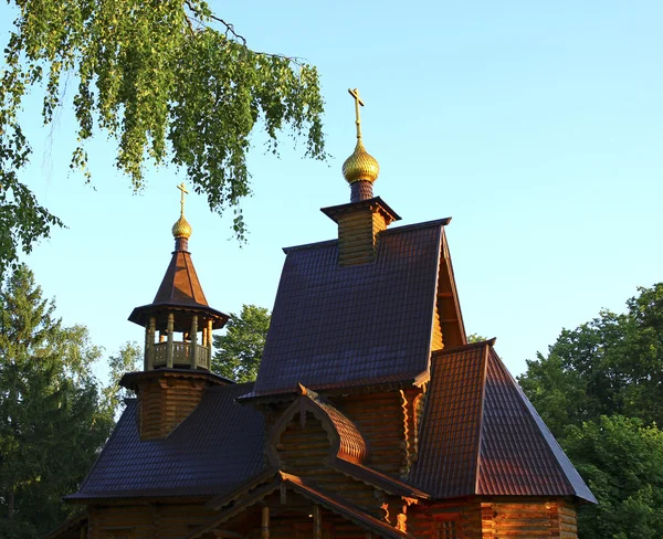 Igreja de madeira russa antiga — Fotografia de Stock