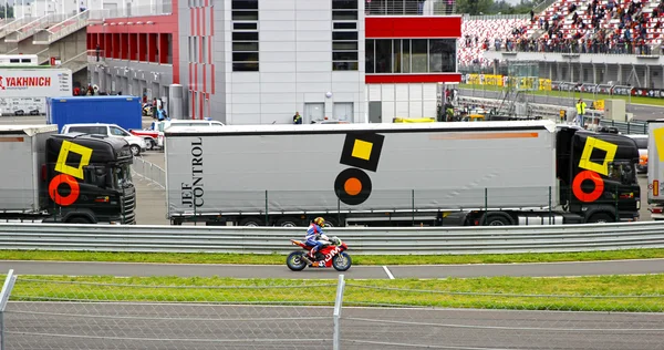 Superbike Dünya Şampiyonası, 21 Temmuz 2013 tarihinde raceway, Moskova, Rusya'nın Moskova Rus sahne. — Stok fotoğraf