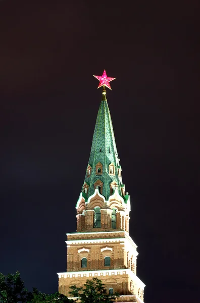 Tower of the Moscow Kremlin at night — Stock Photo, Image