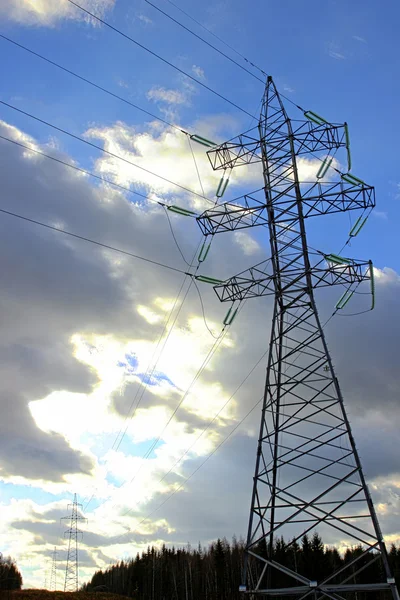 Líneas de energía eléctrica — Foto de Stock