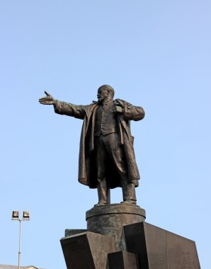 Bronz anıt vladimir lenin veliky Novgorod