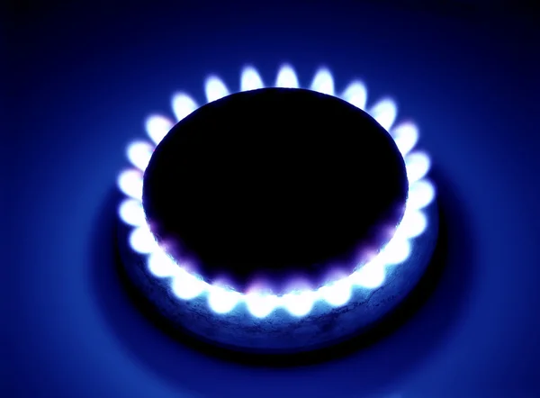 Burning natural gas — Stock Photo, Image