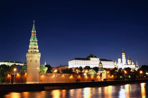 Moscow Kremlin at night — Stock Photo, Image