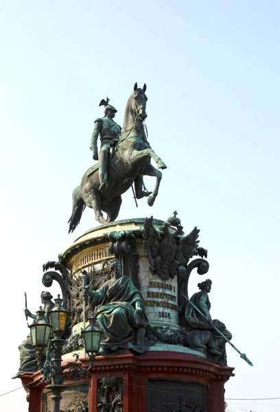 Monument to Nicholas I in St. Petersburg — Stock Photo, Image