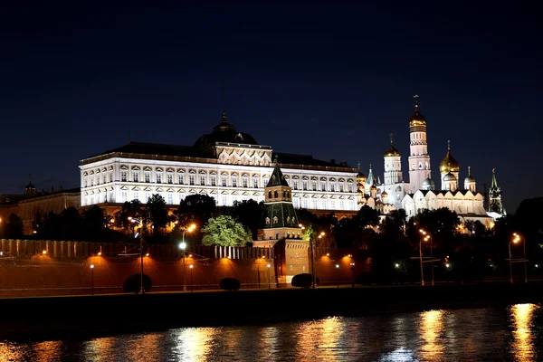 Moscow Kremlin at night Stock Image