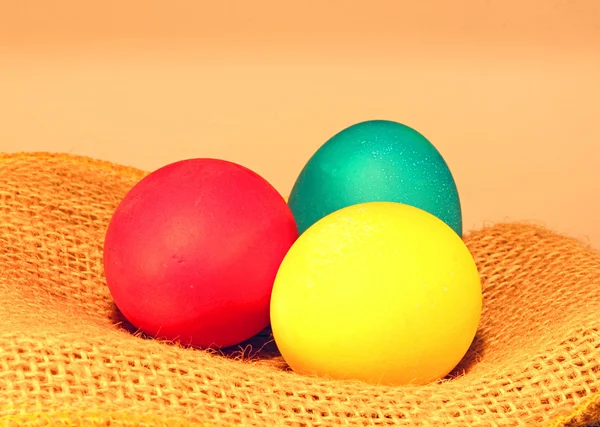 Easter holiday colorful eggs — Stock Photo, Image