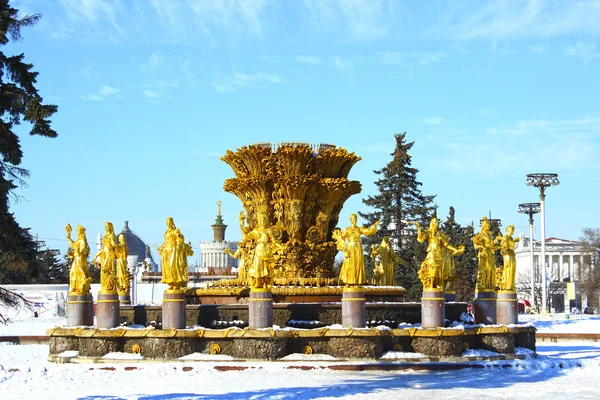 Fontana "Amicizia dei popoli" a Mosca — Foto Stock
