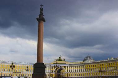 Palace Square and the Alexander Column in St. Petersburg