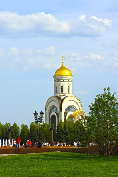 Был возложен храм-памятник в честь Победы во Второй мировой войне — стоковое фото